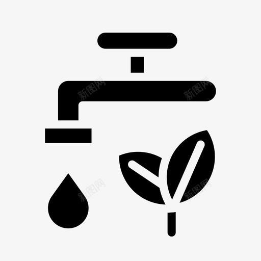 水与自然地球生态图标svg_新图网 https://ixintu.com 地球 循环 水与自然 生态 生态绿地球雕文 能源
