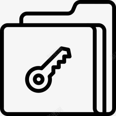 文件夹密钥数据文件图标图标