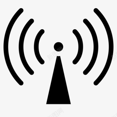 天线互联网收音机图标图标