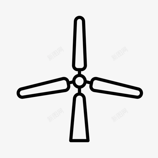 风力涡轮机环境绿色能源图标svg_新图网 https://ixintu.com 可持续发展 环境 绿色能源 风力涡轮机 风电场