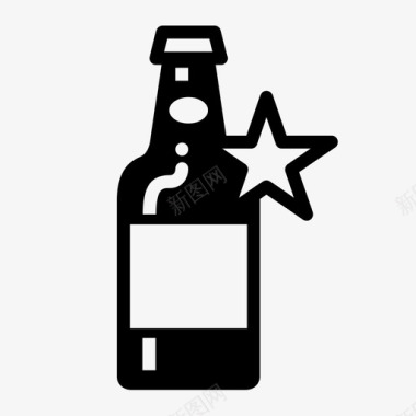 最佳啤酒奖励瓶子图标图标
