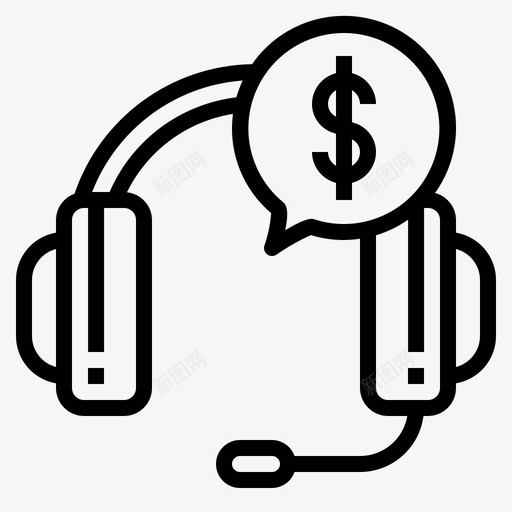 呼叫中心应答通信图标svg_新图网 https://ixintu.com 呼叫中心 应答 电话 通信