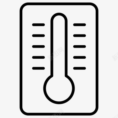 温度温度计夏日清淡图标图标