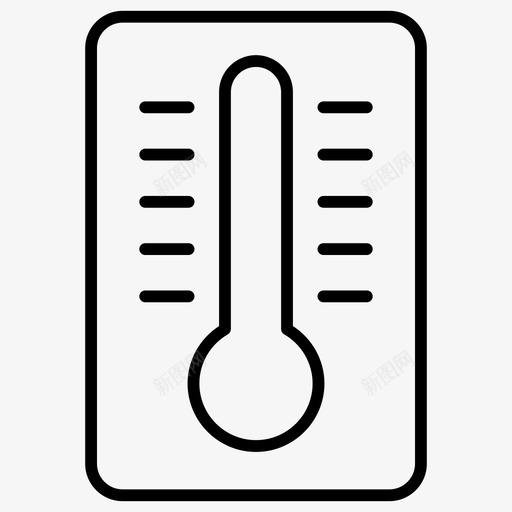 温度温度计夏日清淡图标svg_新图网 https://ixintu.com 夏日清淡 温度 温度计