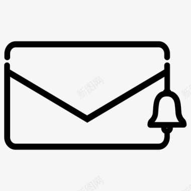 电子邮件通知电子邮件警报信封图标图标