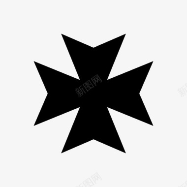 马耳他十字架基督基督徒图标图标