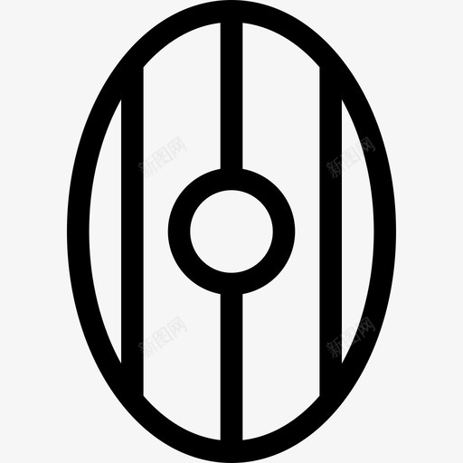 椭圆形盾牌有三条线和圆圈安全盾牌设置图标svg_新图网 https://ixintu.com 安全 椭圆形盾牌有三条线和圆圈 盾牌设置