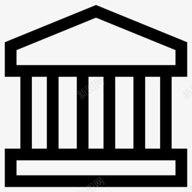 银行银行账户银行大楼图标图标