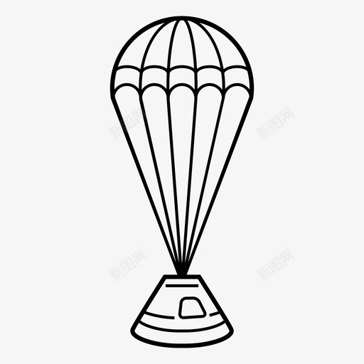 返回舱大气层火图标svg_新图网 https://ixintu.com 大气层 宇宙飞船科学 火 空间 返回舱 速度 重力 降落伞