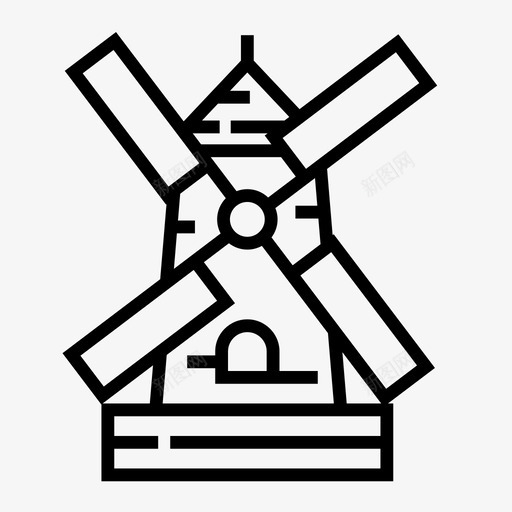 风车能源农场图标svg_新图网 https://ixintu.com 农场 啤酒 能源 酒吧 酿造 风车