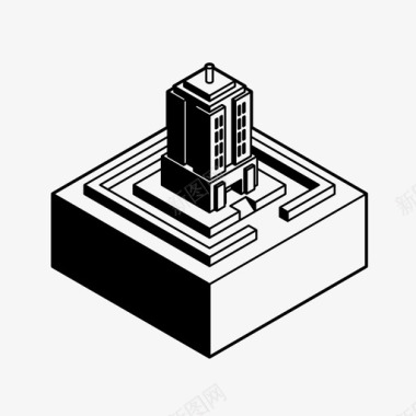 听区要塞总部图标图标