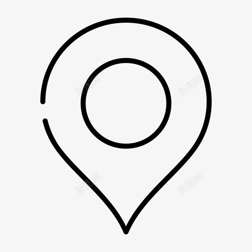地图图钉位置地点图标svg_新图网 https://ixintu.com 位置 占位符 地图图钉 地点 用户界面