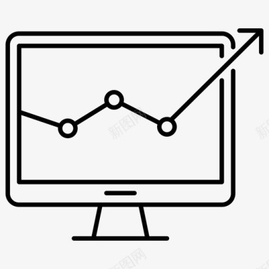 搜索引擎优化监控计算机报告图标图标