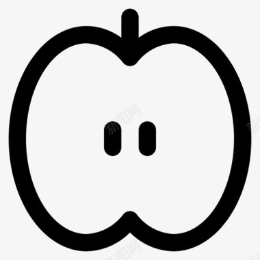 营养苹果水果图标图标