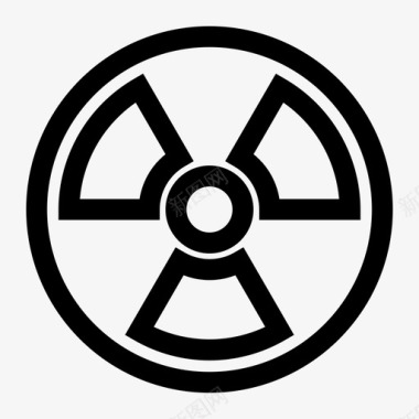 核符号原子核危险图标图标
