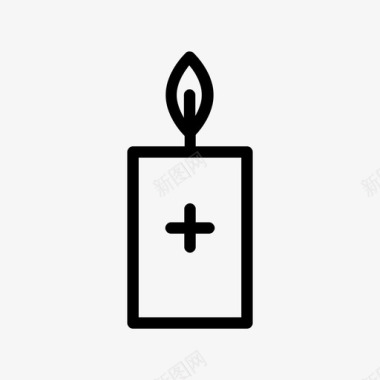 祭坛蜡烛基督教光明图标图标