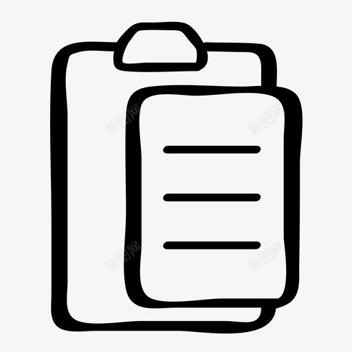 粘贴剪贴板兔子图标svg_新图网 https://ixintu.com 兔子图标 剪贴板 粘贴