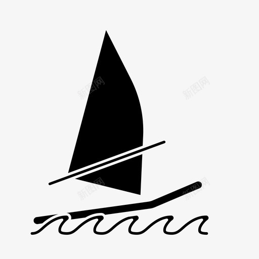 风帆冲浪比赛海上图标svg_新图网 https://ixintu.com 旅行 比赛 海上 风帆冲浪