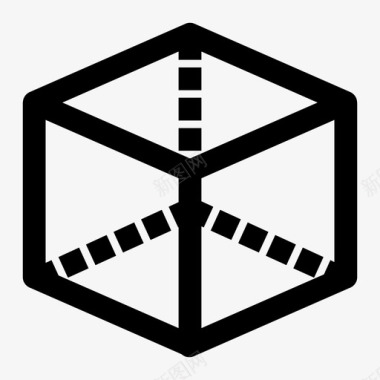 立方体长方体骰子图标图标