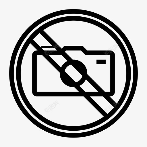 禁止拍照禁止录音商业中心图标svg_新图网 https://ixintu.com 商业中心 禁止录音 禁止拍照