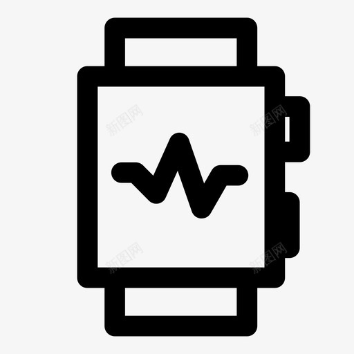 智能手表苹果iwatch图标svg_新图网 https://ixintu.com iwatch 医疗 智能手表 苹果 运动
