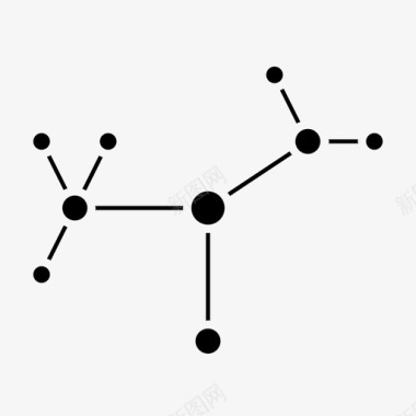 分散网络图表集线器图标图标