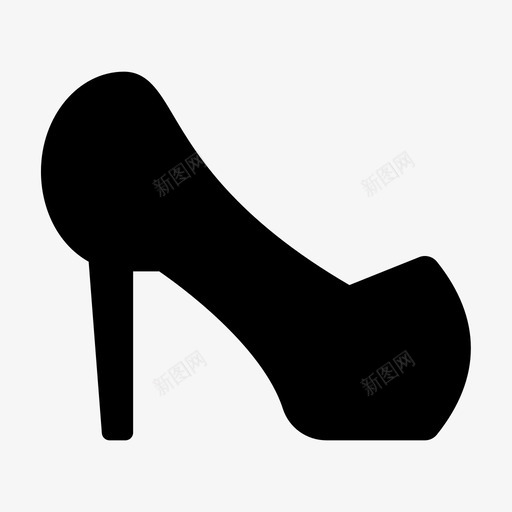 鞋高跟鞋高图标svg_新图网 https://ixintu.com jumpicon服装铭文 鞋 高 高跟鞋