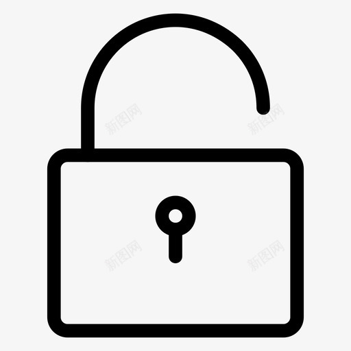 解锁授权打开图标svg_新图网 https://ixintu.com ios和android 密码 打开 挂锁 授权 解锁