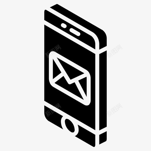移动邮件信封电话图标svg_新图网 https://ixintu.com 信封 智能手机 电话 移动邮件 邮件