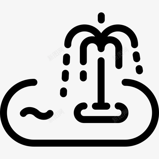 水疗池线性图标svg_新图网 https://ixintu.com 水疗池 线性