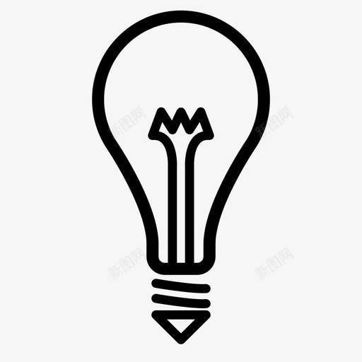 灯泡电灯泡想法图标svg_新图网 https://ixintu.com 想法 技巧 灯泡 电灯泡 设计