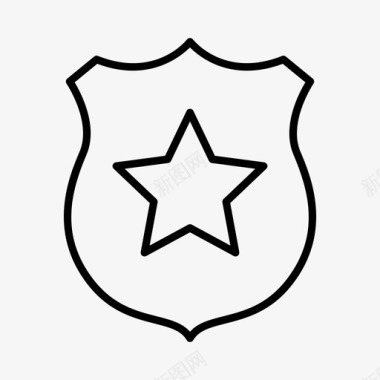 警徽警察警探图标图标