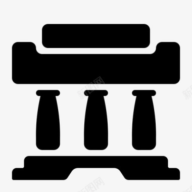 纪念碑建筑房地产图标图标