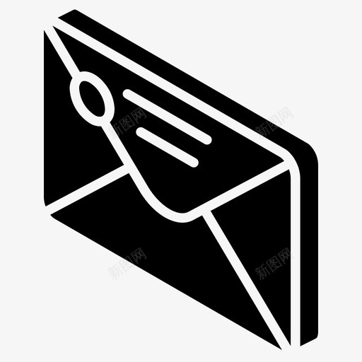 密封信封信件邮件图标svg_新图网 https://ixintu.com 信件 密封信封 邮件 邮寄