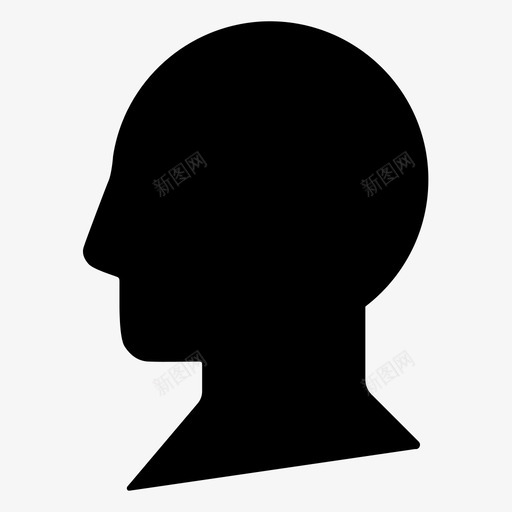 头人的头侧面图标svg_新图网 https://ixintu.com 人的头 侧面 头 轮廓