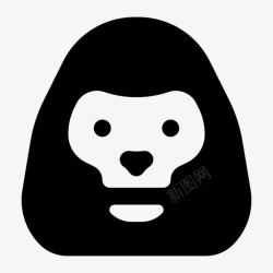 丛林大猩猩大猩猩动物丛林图标高清图片