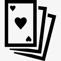 一副牌扑克牌一副牌心图标高清图片