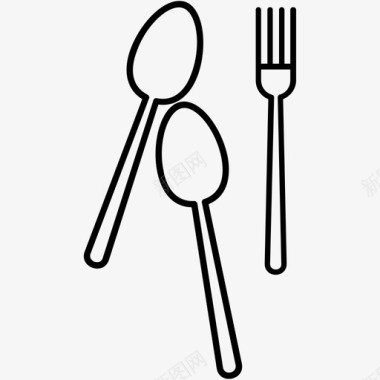 餐具叉子银器图标图标