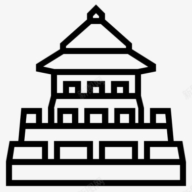 pommahakan要塞建筑曼谷图标图标