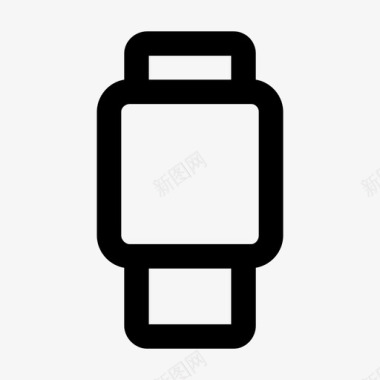 设备,手表,时钟,smartwatch,线性,扁平,填充,单色,简约,圆润图标