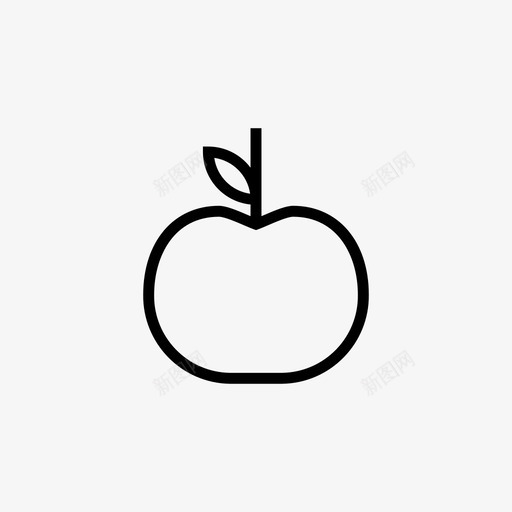 苹果水果派图标svg_新图网 https://ixintu.com 水果 水果和蔬菜 派 甜食 苹果
