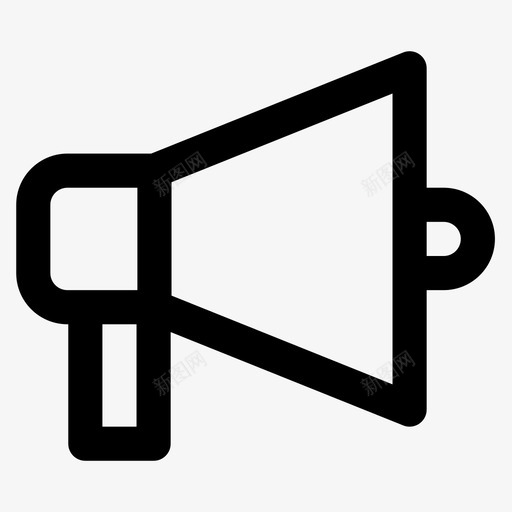 营销公告响亮图标svg_新图网 https://ixintu.com 公告 响亮 大纲基本2 扩音器 扬声器 营销