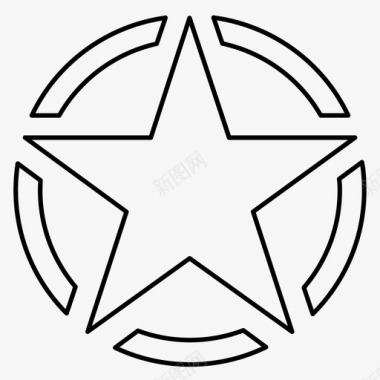美国军队美国徽章图标图标