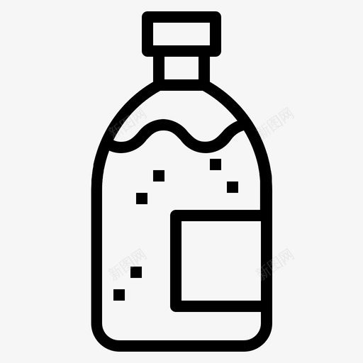汽水瓶饮料食物图标svg_新图网 https://ixintu.com 快餐 柠檬水 汽水瓶 软饮料 食物 饮料