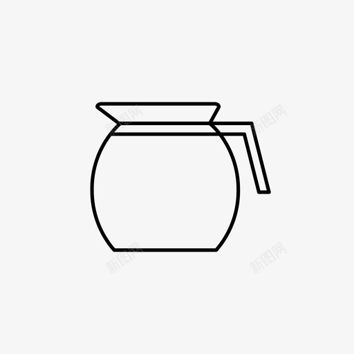 咖啡壶厨房电器厨房电器系列图标svg_新图网 https://ixintu.com 厨房电器 厨房电器系列 咖啡壶
