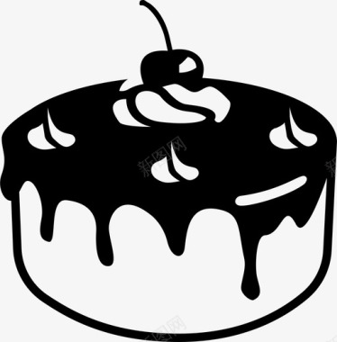 蛋糕面包房巧克力图标图标