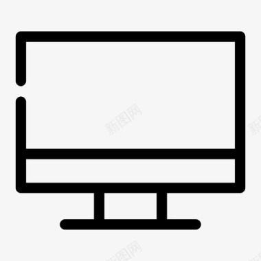 屏幕计算机液晶显示器图标图标