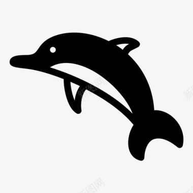 海豚动物海图标图标