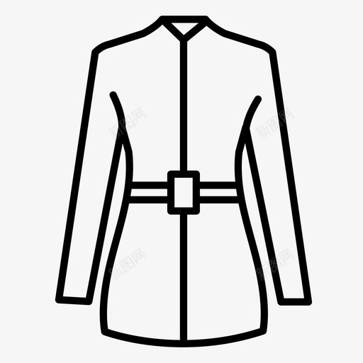 外套衣服时装图标svg_新图网 https://ixintu.com 外套 女人 女人的时尚 时装 衣服