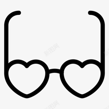 护目镜视力时尚图标图标